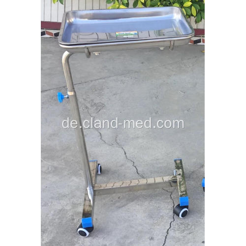 Edelstahl-Quadrat Tray Support Table Use im Krankenhaus